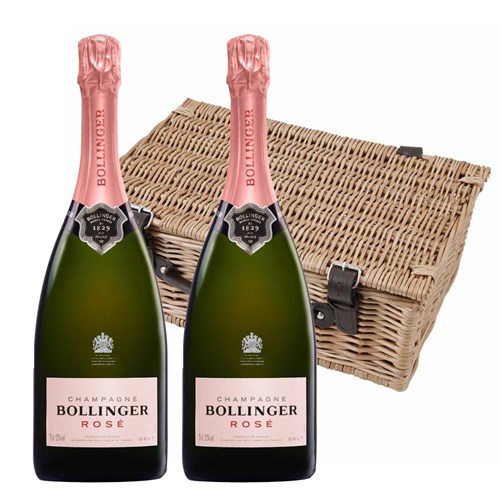 Bollinger Rose Champagne 75cl Twin Hamper (2x75cl)